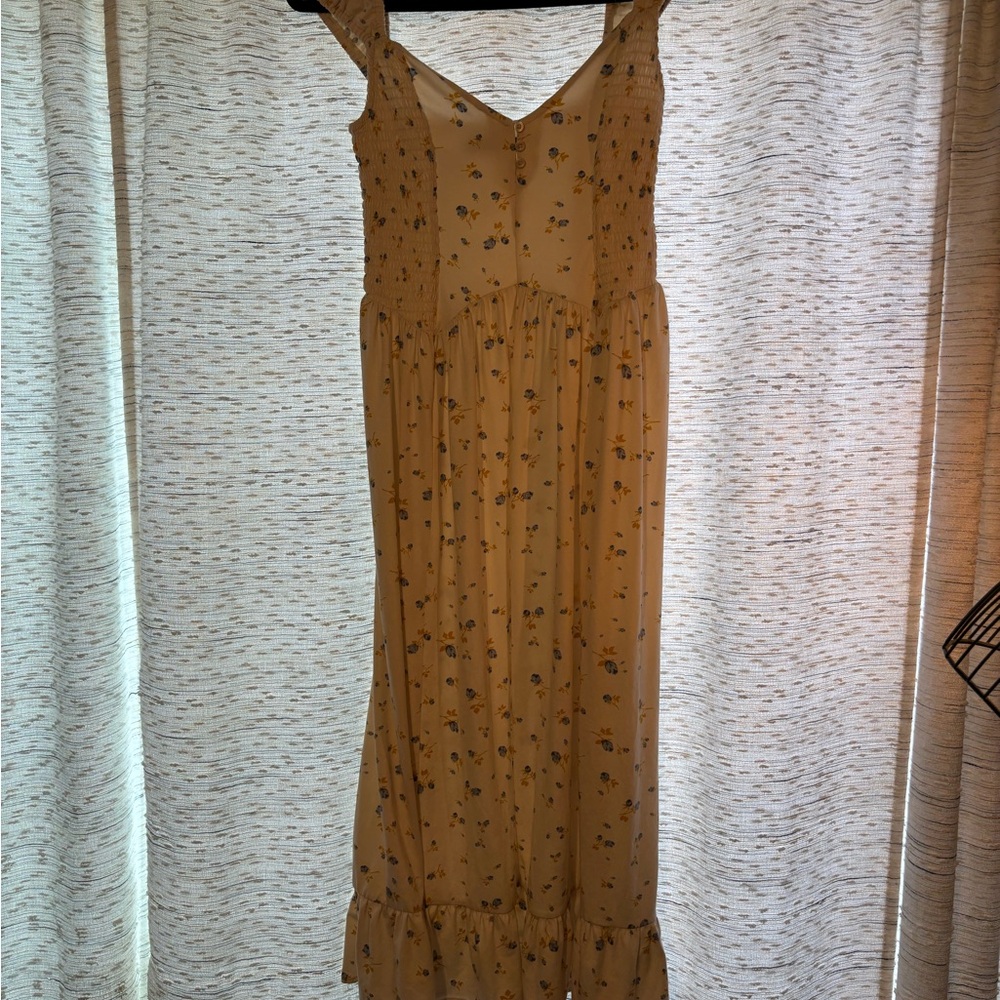Urban Outfitters Creme Floral Dress